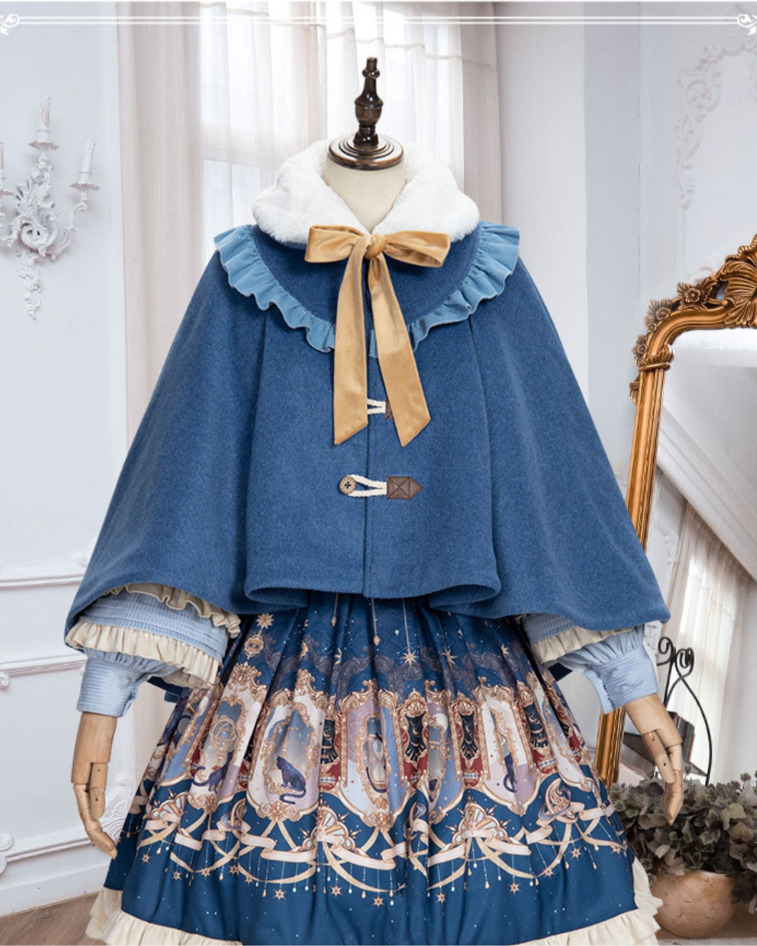 [Classic Lolita] Classic Retro Blue Dress