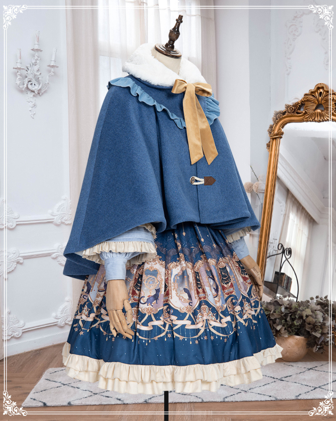 [Classic Lolita] Classic Retro Blue Dress