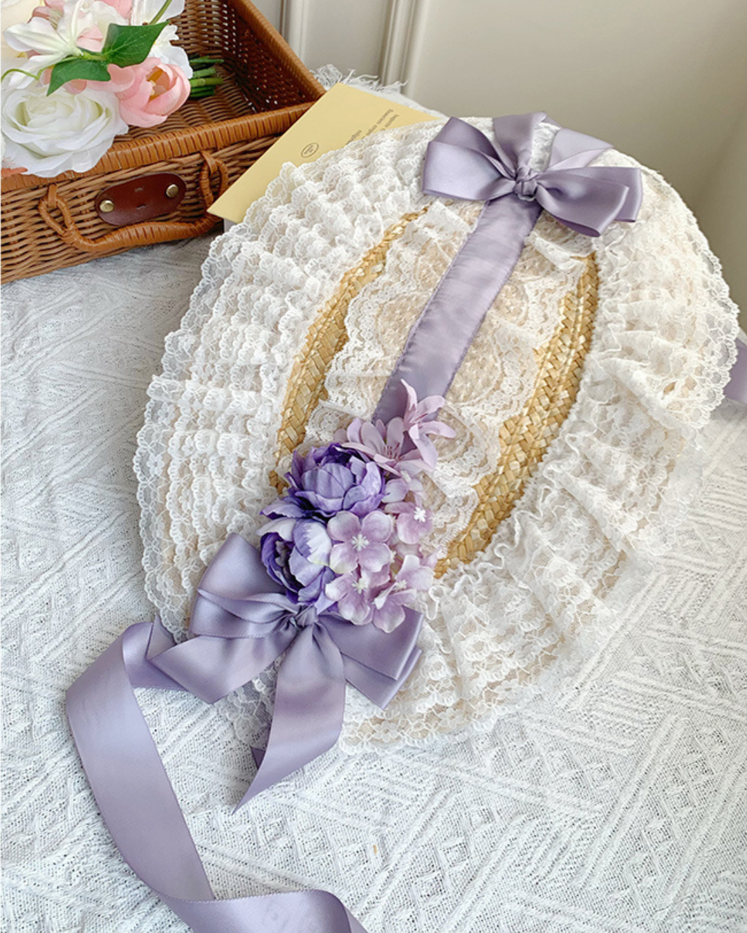 [Sweet Lolita] Straw Bonnet