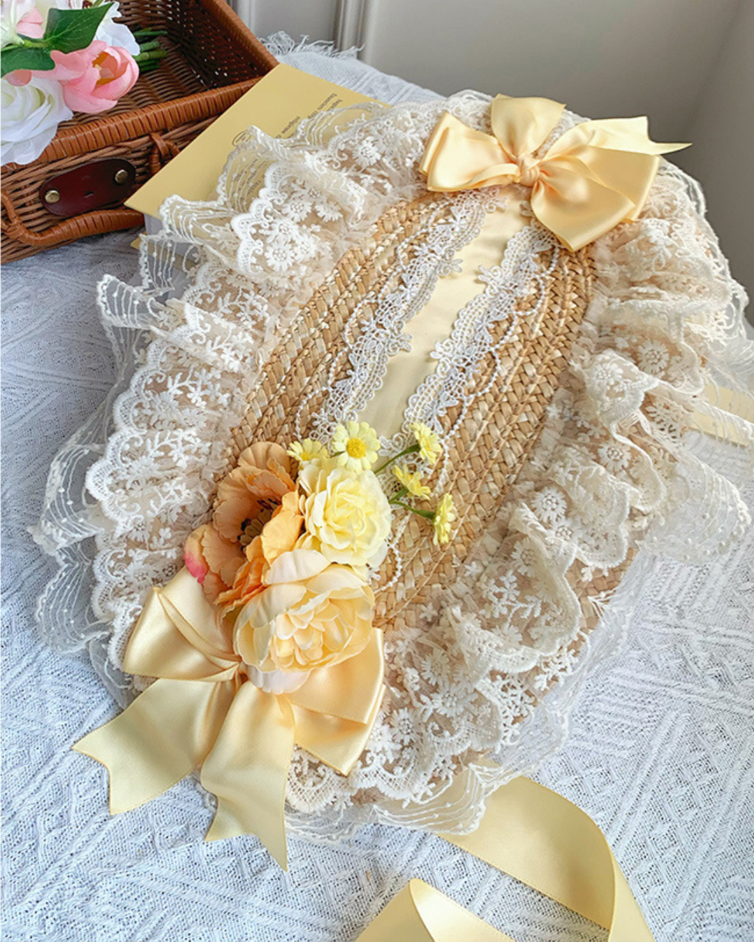 [Sweet Lolita] Straw Bonnet