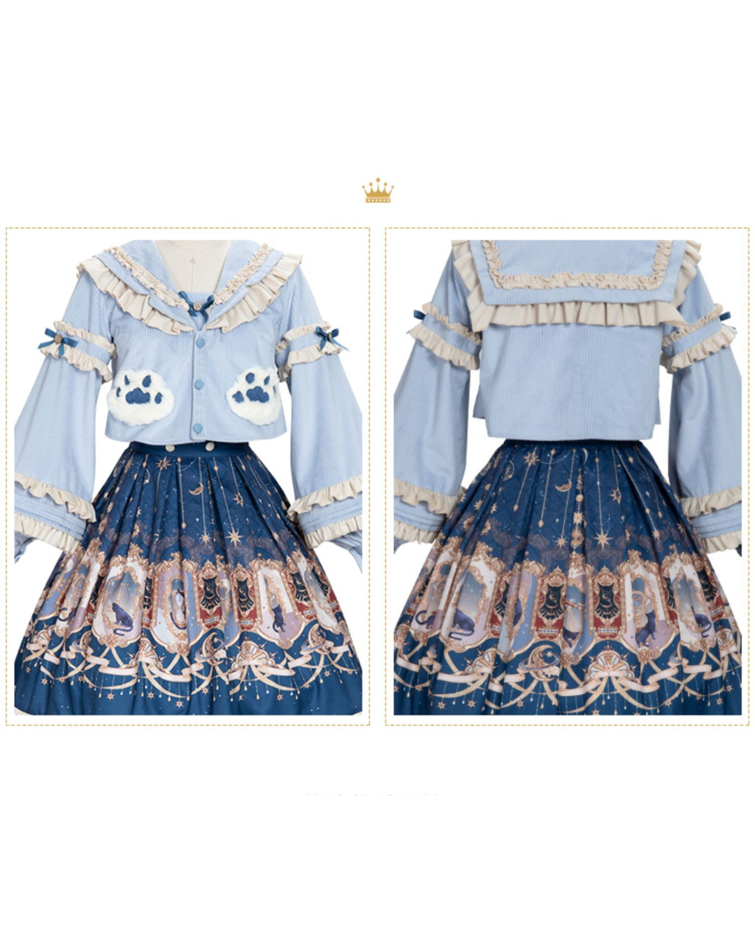 [Classic Lolita] Classic Retro Blue Dress