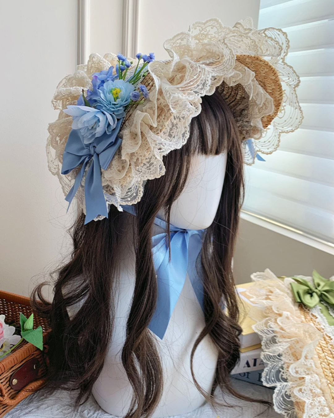 [Sweet Lolita] Straw Bonnet