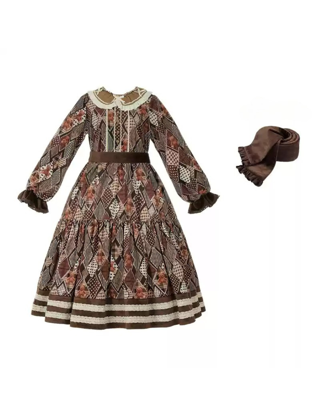 [Classic Lolita] Brown Retro Dress