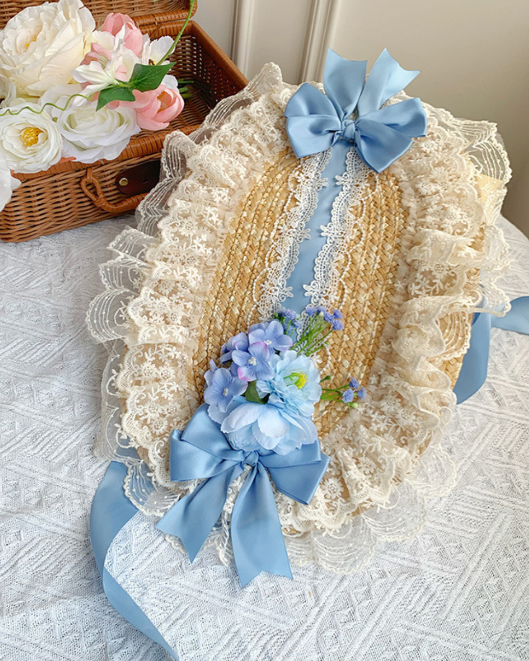 [Sweet Lolita] Straw Bonnet