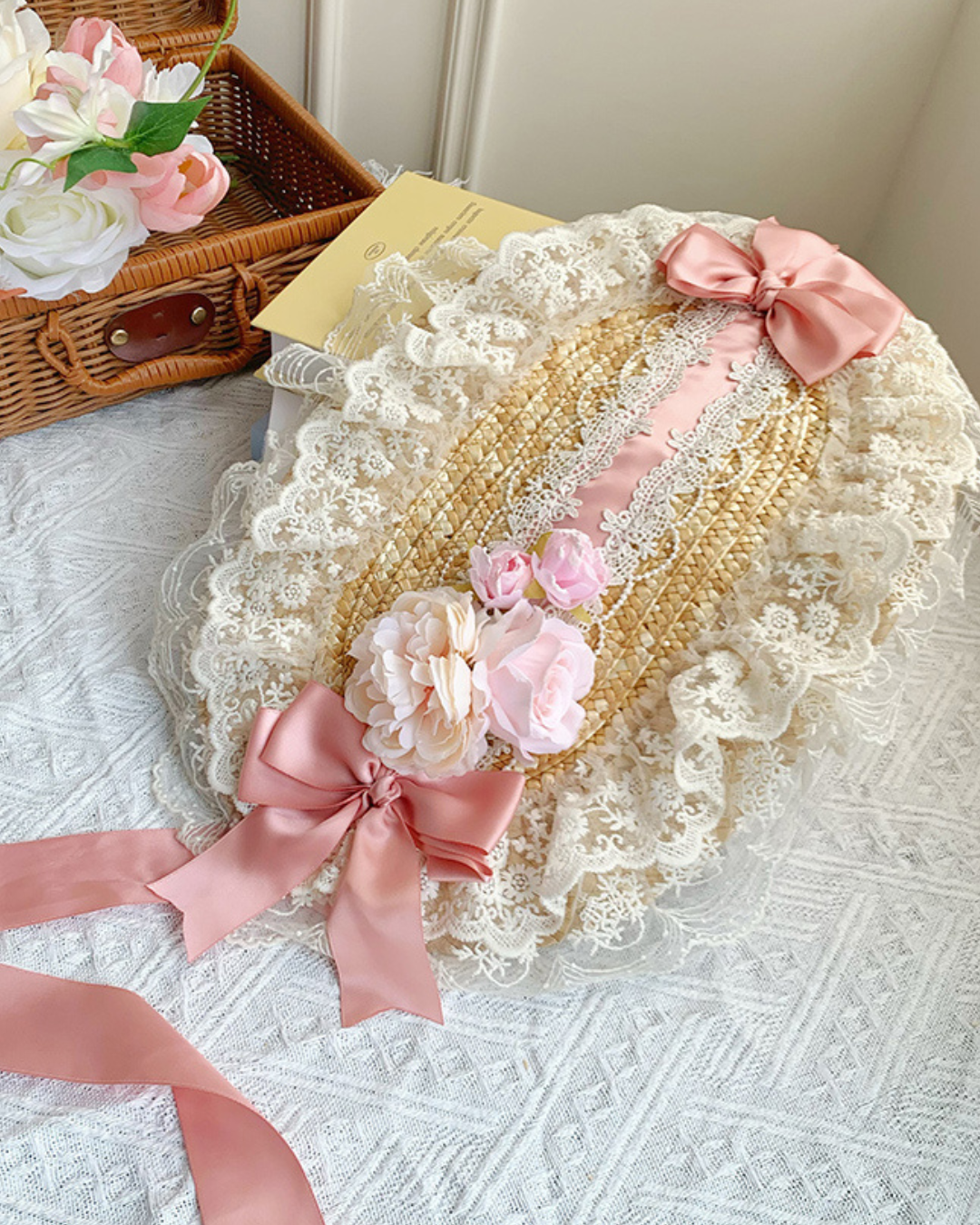 [Sweet Lolita] Straw Bonnet