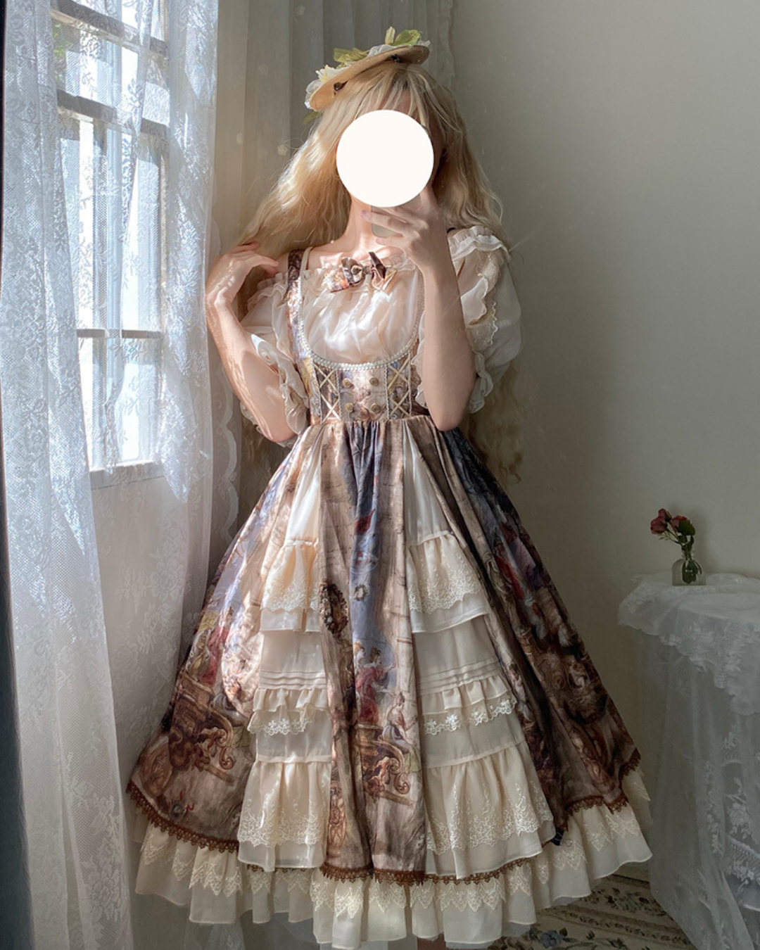 [Classic Lolita] Painting Design Retro Dress 【FULLSET】