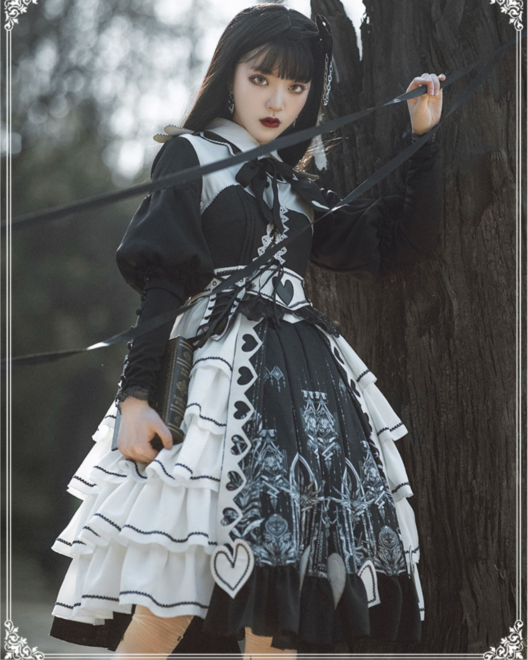 [Gothic&Lolita] Maid Style Dress【FULLSET】