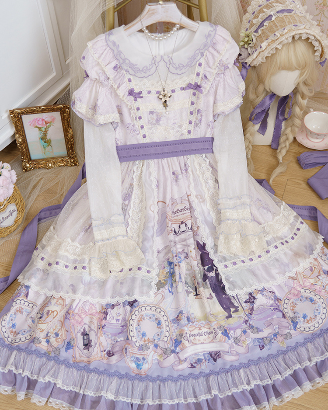 [Sweet Lolita] Purple Rabbit Dress