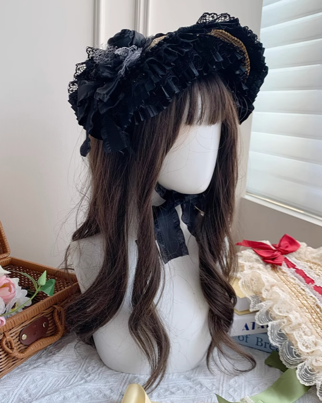 [Sweet Lolita] Straw Bonnet