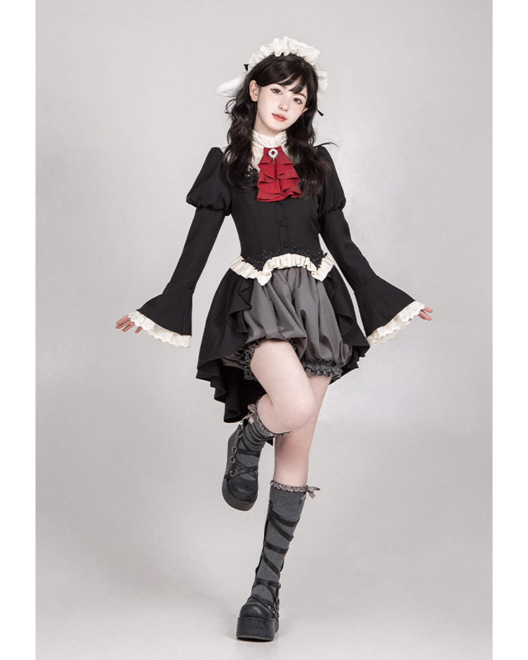 [Gothic&Lolita] Tuxedo Dress 2type