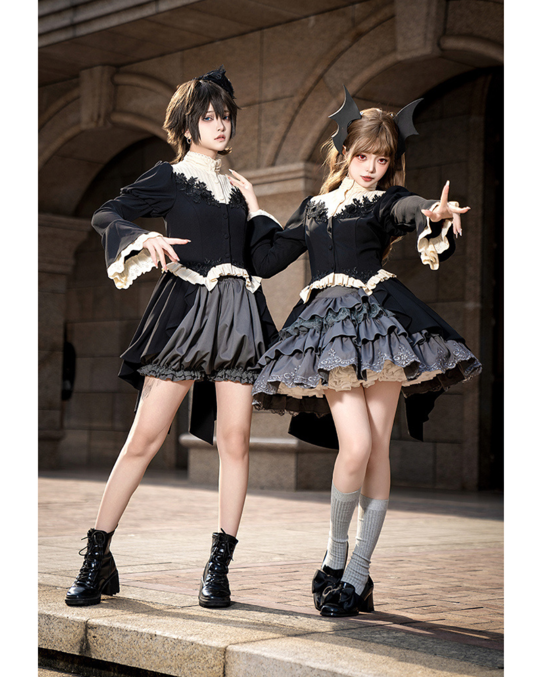 [Gothic&Lolita] Tuxedo Dress 2type