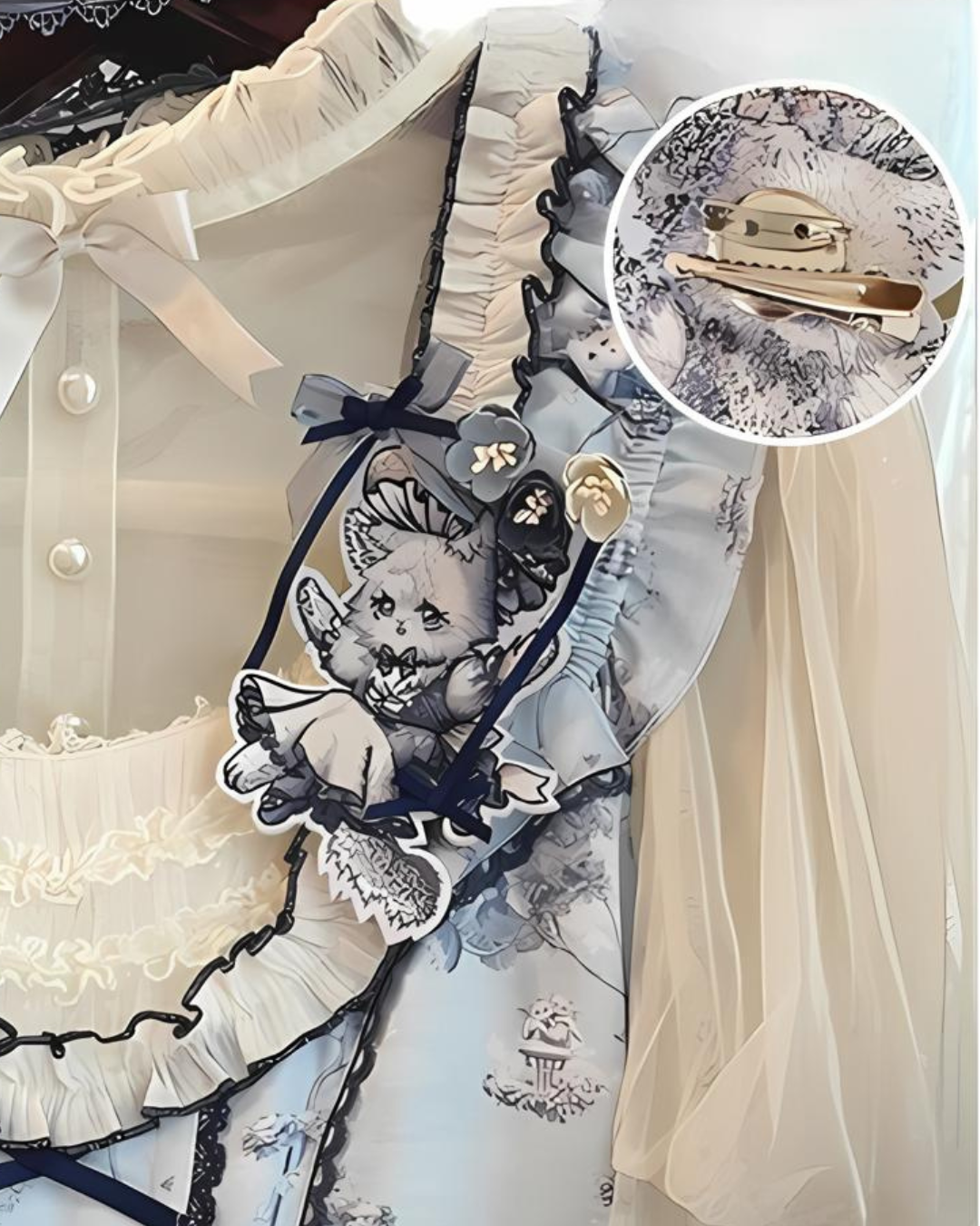 [Sweet Lolita] Blue Cat Lolita Dress