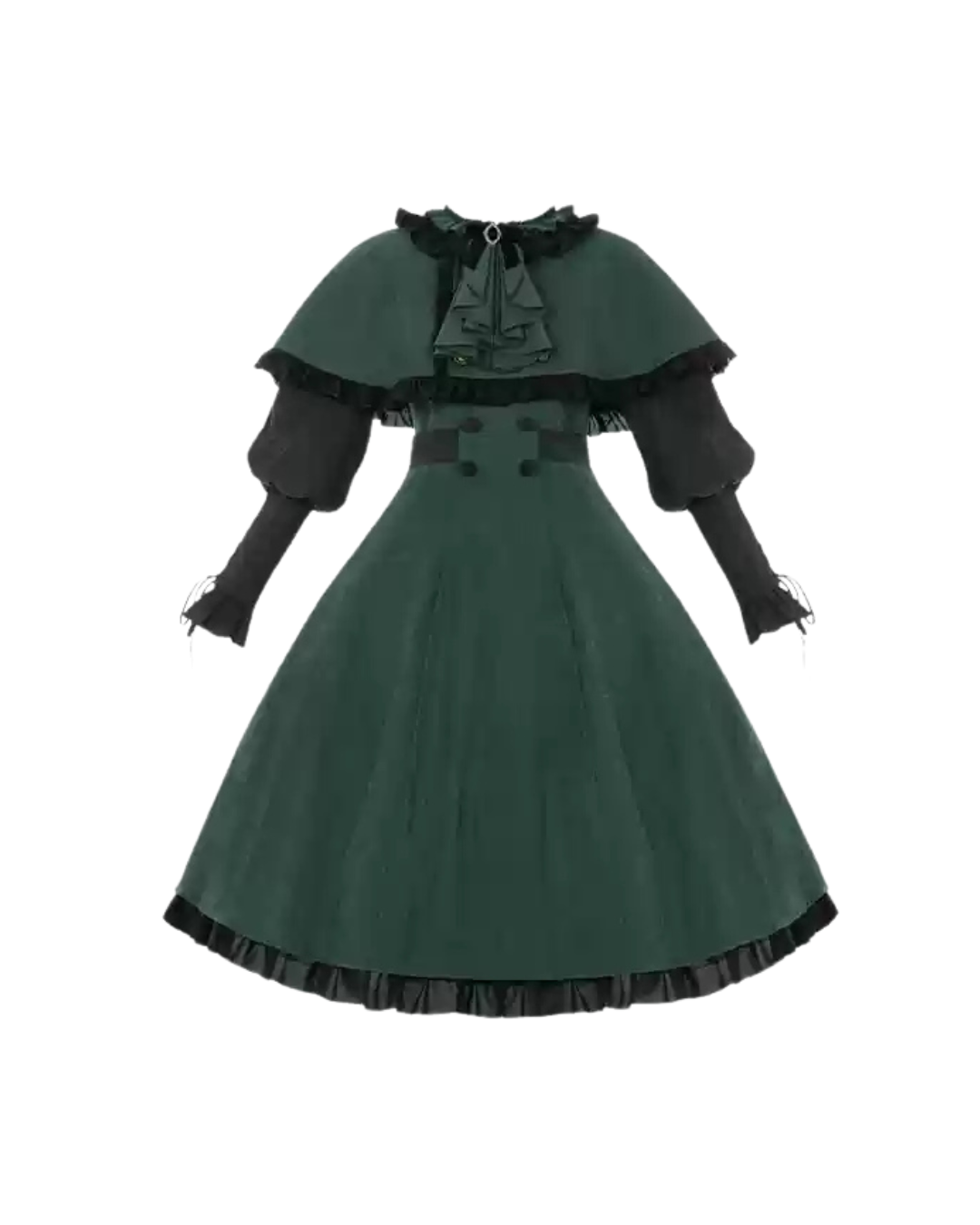 [Classic Lolita] Green Elegant Dress 【FULLSET】