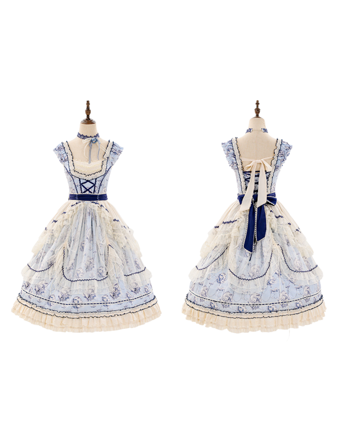 [Sweet Lolita] Blue Cat Lolita Dress