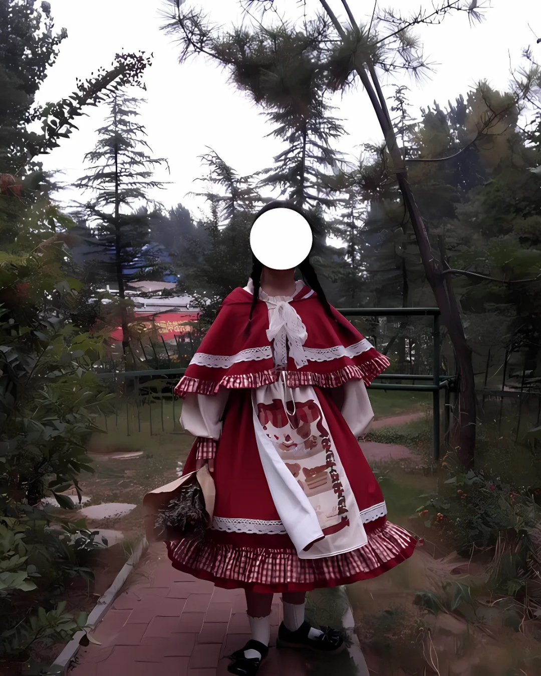 [Classic Lolita] Red Riding Hood Costume Dress 【FULLSET】