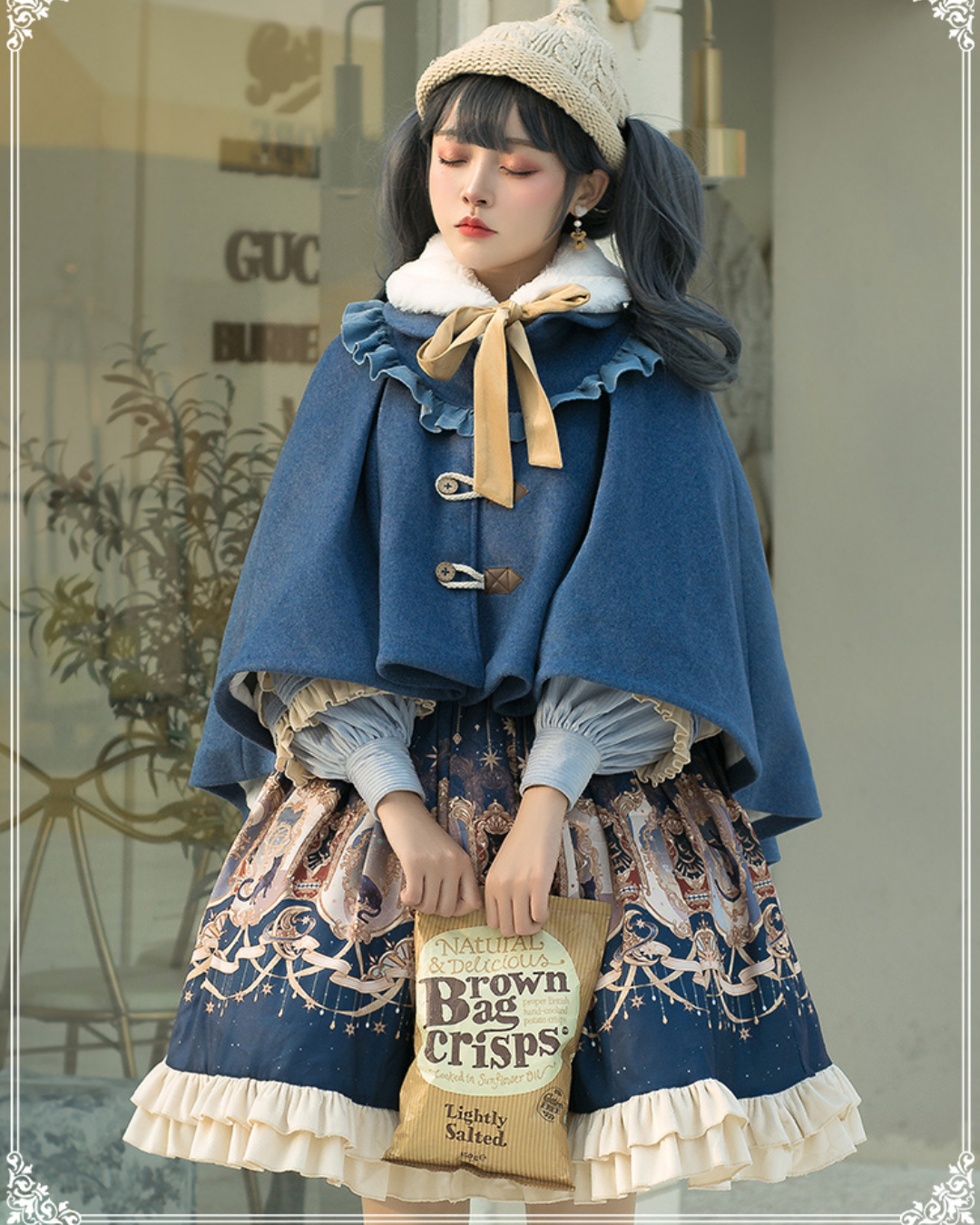 [Classic Lolita] Classic Retro Blue Dress