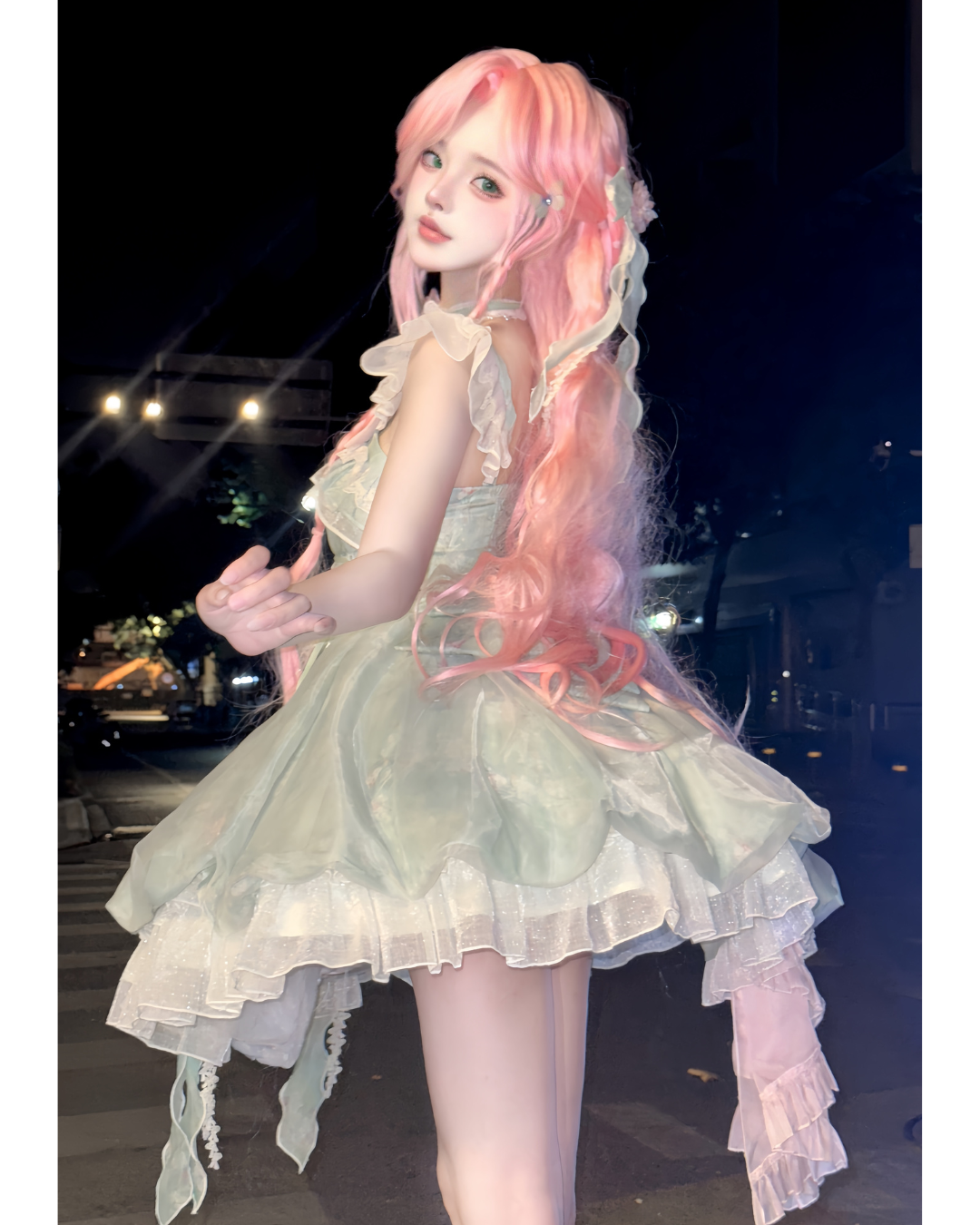 [Sweet Lolita] Fairy-Back Ribbon Dress