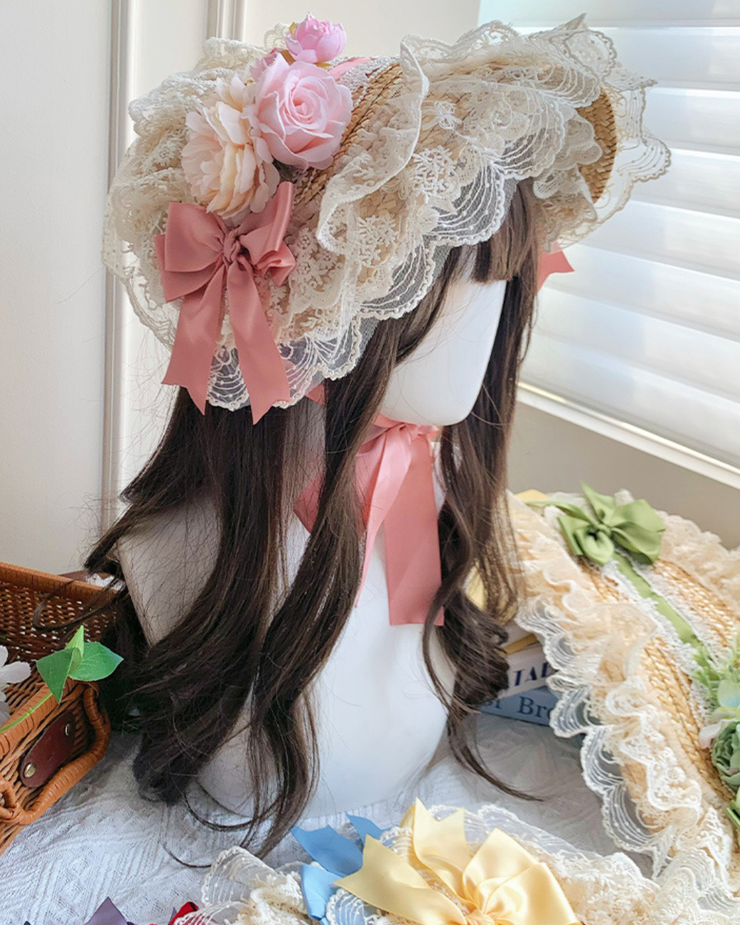 [Sweet Lolita] Straw Bonnet