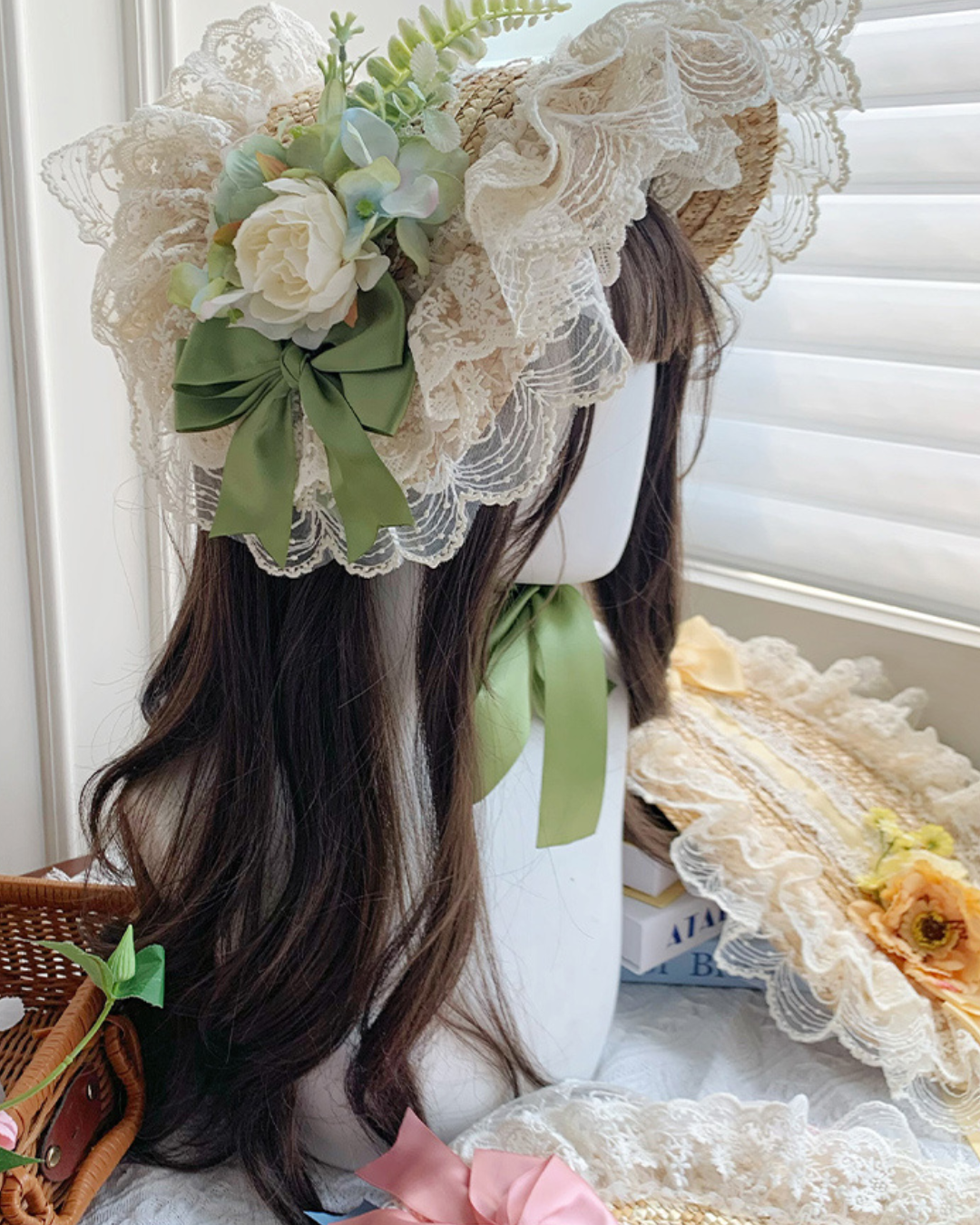 [Sweet Lolita] Straw Bonnet