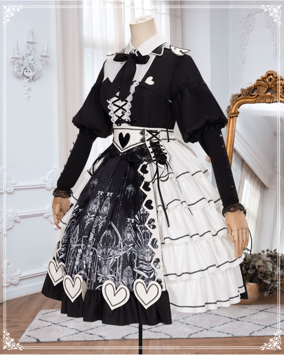 [Gothic&Lolita] Maid Style Dress【FULLSET】