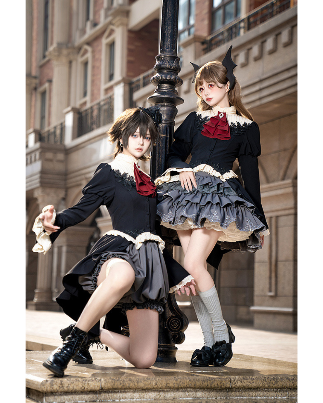 [Gothic&Lolita] Tuxedo Dress 2type