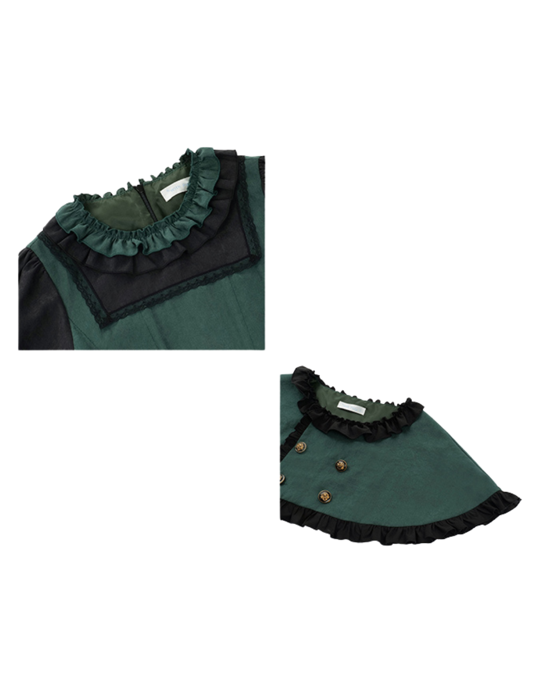 [Classic Lolita] Green Elegant Dress 【FULLSET】