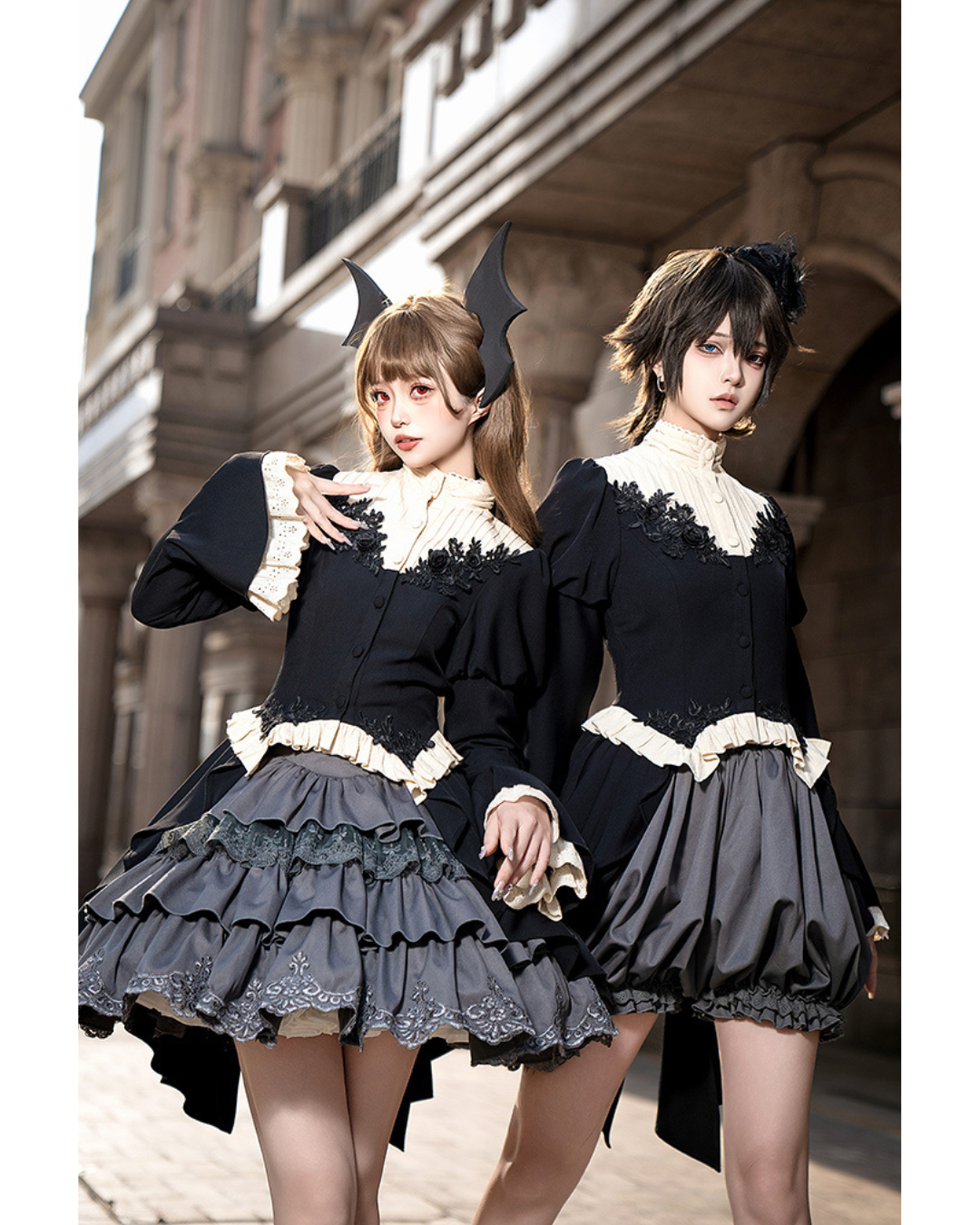 [Gothic&Lolita] Tuxedo Dress 2type